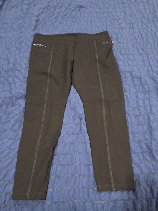 Romeo & Juliet Couture Pants - Romeo & Juliet Couture Black Slim Zip-Detail Leggings Size L!